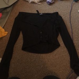 Black crop top